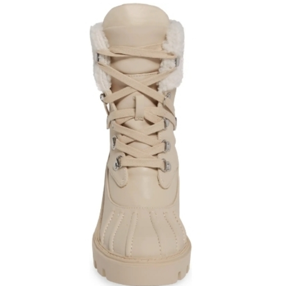 STEVE MADDEN Northern Faux Fur Trim Sand Boot - Picture 4 of 10